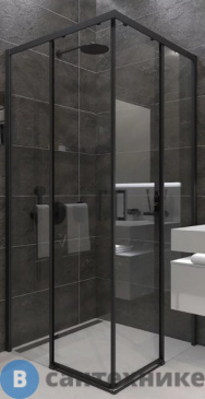 картинка Душевой уголок Veconi RV-47 RV47B-90-01-C4 стекло прозрачное/6 мм, без поддона