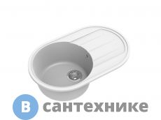 Кухонная мойка EWIGSTEIN Elegant R50F 1-чаша+ крыло 752*470мм иней