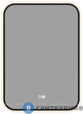 картинка Зеркало Aquanet Контур 500х700 LED TX черный (367648)