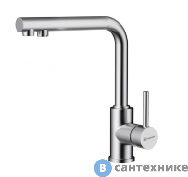 картинка Смеситель OMOIKIRI Nakagawa 2 Plus-BN нержавеющая сталь (4994342)