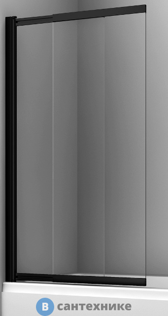 Шторка WasserKRAFT Dill 61S02-100 стеклянная на ванну