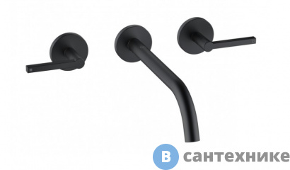 картинка Смеситель Kludi NOVA FONTE 201463915 для умыв. на 3 от.; чёрный