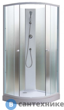 картинка Душевая кабина Parly TMF911 (85*85*190) низкий поддон, передние стекла матовые, задние матовые