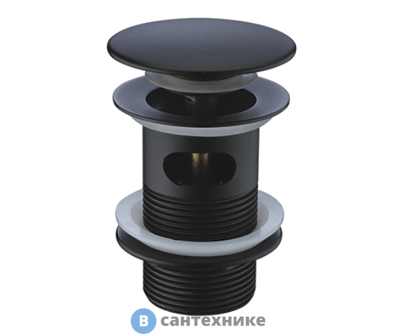 Донный клапан WasserKRAFT A080 Push-up латунь, покрытие Soft-touch