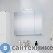 Зеркальный шкаф СанТа Аврора 80 универсальный НП (700348)