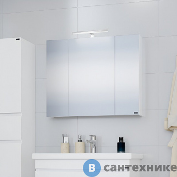 картинка Зеркальный шкаф СанТа Аврора 80 универсальный НП (700348)