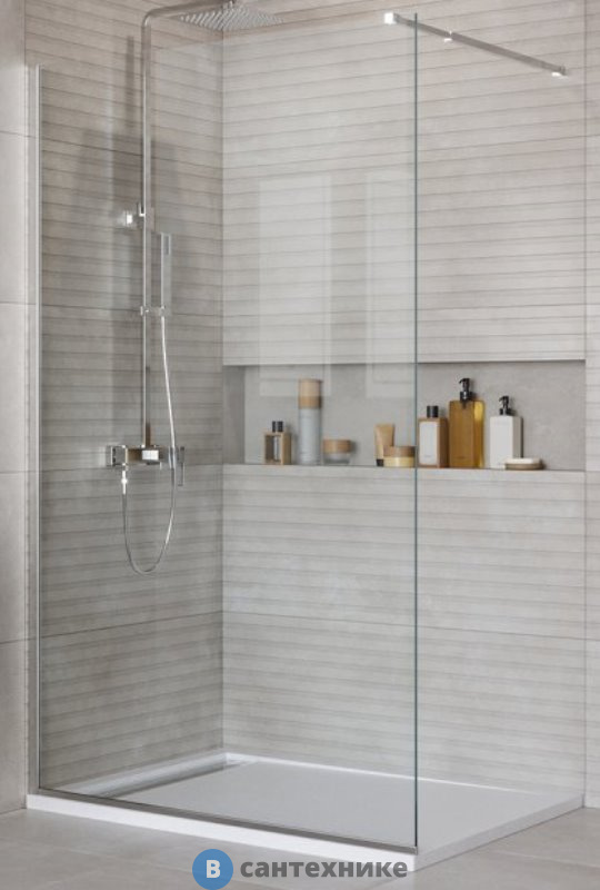 Душевая перегородка BelBagno KRAFT-L-1-120-C-Cr 1200x1950 мм