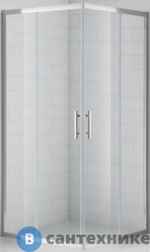 картинка Душевой уголок Cezares ECO-O-A-2-90-C-Cr (900x900x1900) без поддона