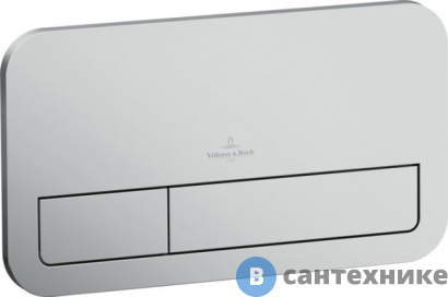 картинка Клавиша смыва Villeroy & Boch ViConnect 92249069 хром матовый