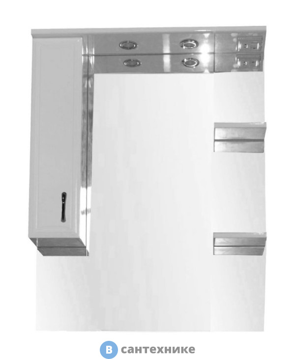 Зеркало Loranto Коралл-80 лев. (800*1025*170) (CS00025618)