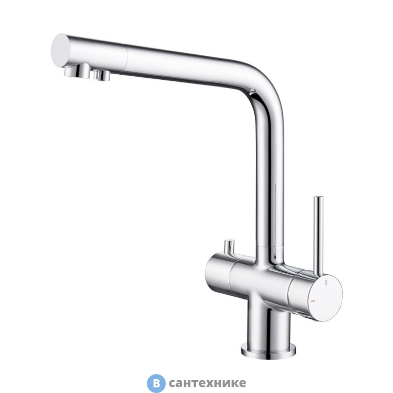 Смеситель Timo Saona 2396/00F для кухни с подключением фильтра, хром