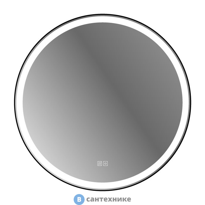 Зеркало Cezares в металлической раме, со встроенной подсветкой, сенсорным выключателем и подогревом CZR-SPC-CADRO-1000-LED-TCH-WARM, 12V, 220-240V, 1007x30