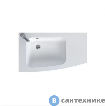 картинка Раковина Jacob Delafon Nona EB1880RU-00 из гелькоата, глянцевый белый, 80 см