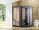 Душевая кабина Orans SR-89103LS Black, Long door handle (1800x1300x2200)