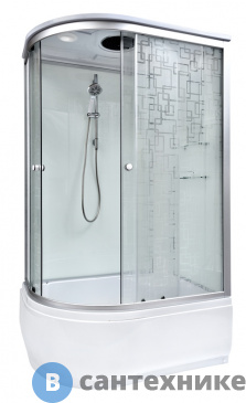 картинка Душевая кабина Deto ЕМ4512 R с электрикой (1200*800*2200)