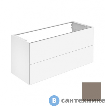 картинка Тумба под раковину Keuco PLAN 2 ящика, 1200х605х490 мм, к/ф: трюфель (32983140000)