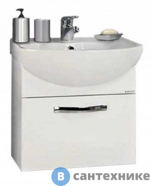 картинка Тумба под раковину Акватон Ария 50 подвесная (1A140301AA010)