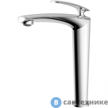 картинка Смеситель AZARIO REULEAUX AZ-VMF168U96C для раковины высокий без донного клапана, хром