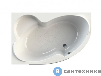 картинка Акриловая ванна Vannesa Ирма 169х110 каркас, левая (2-01-0-1-1-217), без сифона