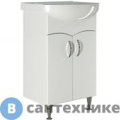 Тумба Mixline ФОРМАТ-52 (Уют-50-3) под умывальник Альфана-50 белая (525507)