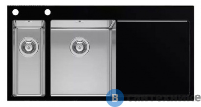 картинка Кухонная мойка IMENZA Instinct 1 1/2B 1D чёрная левая (IVX1511100E)