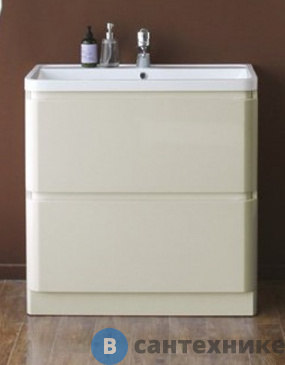 картинка Тумба под раковину BelBagno ENERGIA BB800FHC напольная с двумя ящиками, с доводчиками, Tortora Lucido, 80x42x85