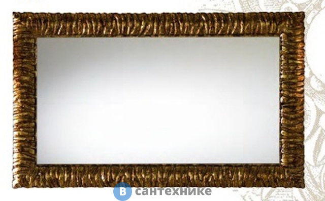 Зеркало Cezares CAVALLI Noce/Foglia oro, 1200x30x750