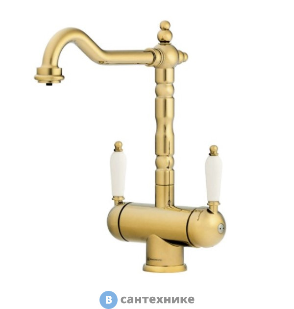 Смеситель OMOIKIRI Amagasaki-G золото для кухни (4994019)