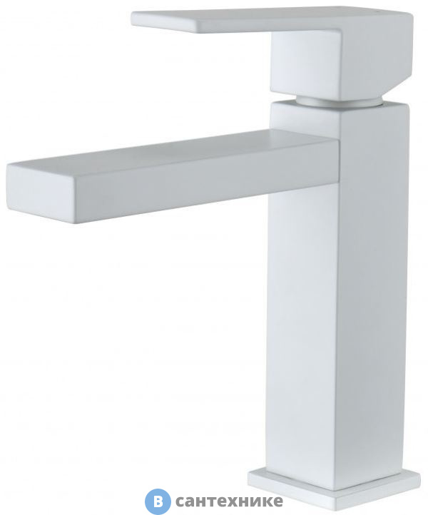 Смеситель Aquanet AF420-10W Blanco для умыв., без донного кл., белый (261816)