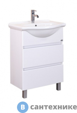 картинка Тумба с раковиной Onika ЭЛИТА 60.13 белая (106120)