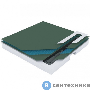 картинка Душевой поддон Pestan Confluo Board UNI 900 Frameless Line Black Glass 550 /40007821BG/