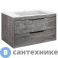 картинка Тумба под раковину Vincea Chiara 2D 800 подвесная, 2 выкатных ящика soft-close, G.Stone (VMC-2C2800GS)