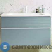 Тумба Burgbad Fiumo с раковиной с 1 отв под смес. 1220х490х610 мм, верхний ящик в цвете FOT55, нижний ящик и база цвет F3957, ручка G0223 (SFXN122F3957FOT55G0223C0001*1)