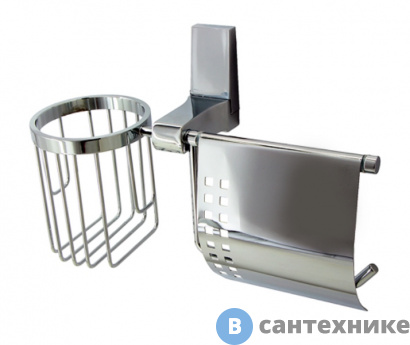 картинка Держатель WasserKRAFT Lopau K-6059 туалетной бумаги и освежителя