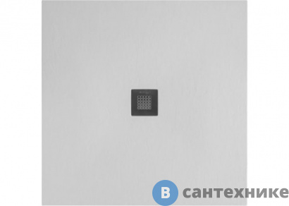 картинка Душевой поддон Hidronatur ATS-100x100U-W Pleasure 1000х1000х30мм слив крышка белый камень