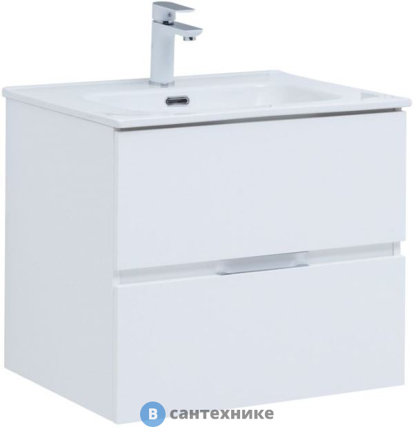 Тумба под раковину Aquanet Алвита new 60 белый матовый (277510)