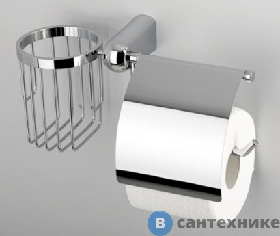 картинка Держатель туалетной бумаги WasserKRAFT Berkel K-6859 и освежителя металл, хромоникелевое покрытие