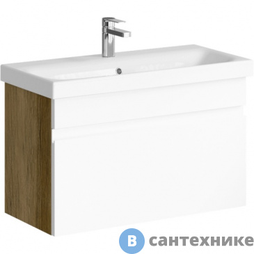 картинка Тумба под раковину Aqwella SMART 80 SRT0108DB (подвесная, дуб балтийский)