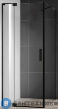 картинка Душевой уголок Cezares SLIDER-AH-1-80-70/80-C-NERO (700-800)x800x1950 без поддона