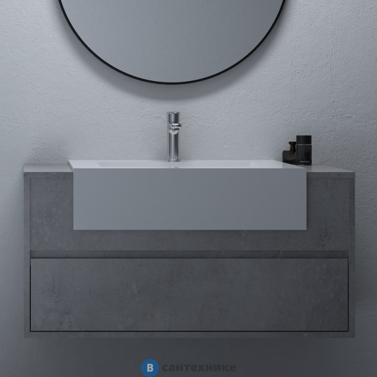 Тумба с раковиной Black&White U903.1000-1 Blum направляющие, C.Ash (1000x550x512)