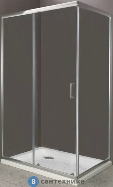 Душевой уголок BelBagno UNO-AH-1-120/80-C-Cr (1200x800x1850) без поддона