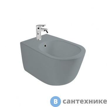 картинка Биде подвесное AXA Eva 8802009 550х360 мм, 1-отв. под смеситель, Grey Matt