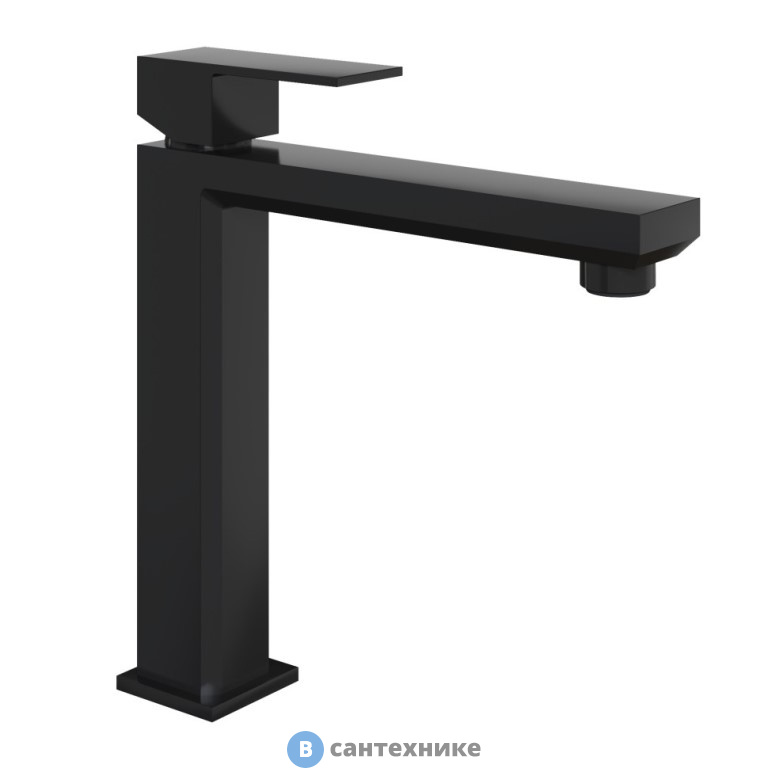 Смеситель Paini Grazia 21PZ205M для раковины, средний, PVD матовый чёрный