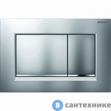 картинка Клавиша смыва Geberit 115.883.JQ.1 SIGMA 30 (хром матовый/хром глянцевый/хром матовый)