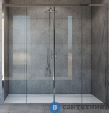 картинка Душевая дверь Vincea Garda VDS-1G2170CL, 1700, хром, стекло прозрачное