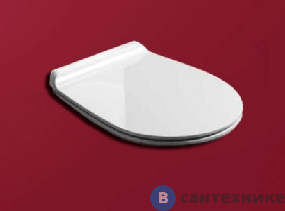 картинка Сиденье SIMAS Vignoni для унитаза VI18/VI21/VI01, с микролифтом, белый матовый/хром (VI004bi mat/cr)