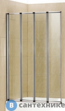 картинка Шторка на ванну WELTWASSER WW100 100ZA4-80 800х1400 мм