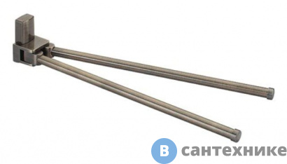 картинка Держатель полотенец WasserKRAFT Exter K-5231 рога металл, покрытие "светлая бронза"