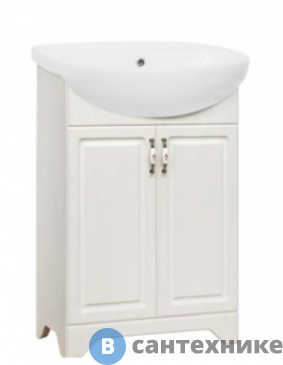 картинка Тумба под раковину Style line Олеандр-2 55, Люкс рельеф пастель (4650134471748)