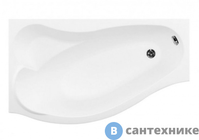 картинка Акриловая ванна Aquanet PALMA 170*90/60 L к/с40 (205737)